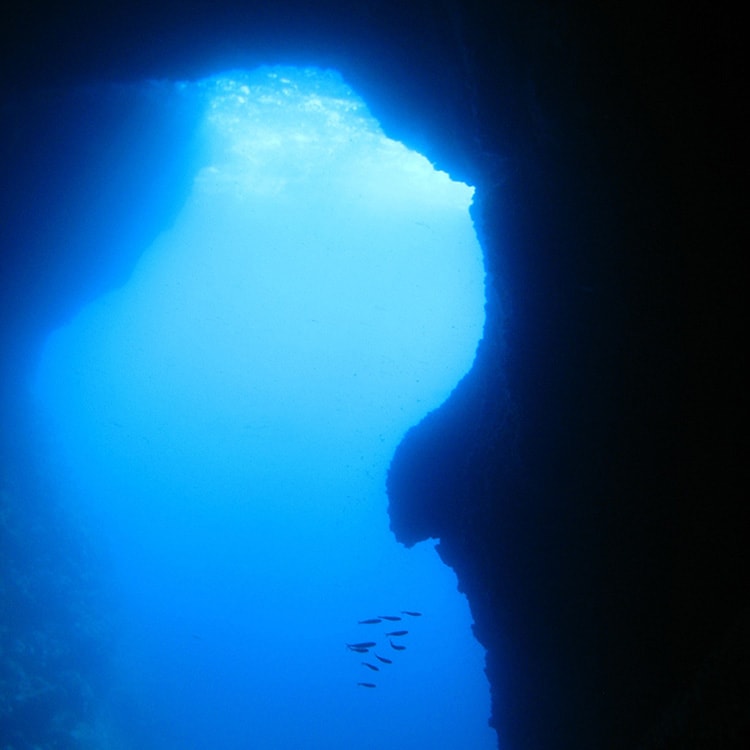 Blue grotto, Bisevo, Croatia - underwater photo