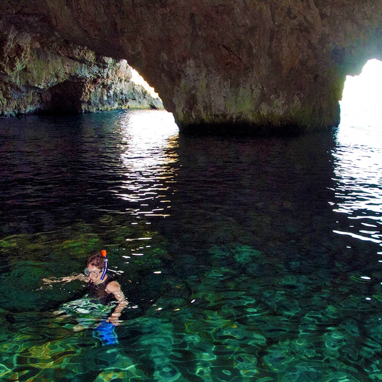 Green cave Three Caves Tour visited attraction