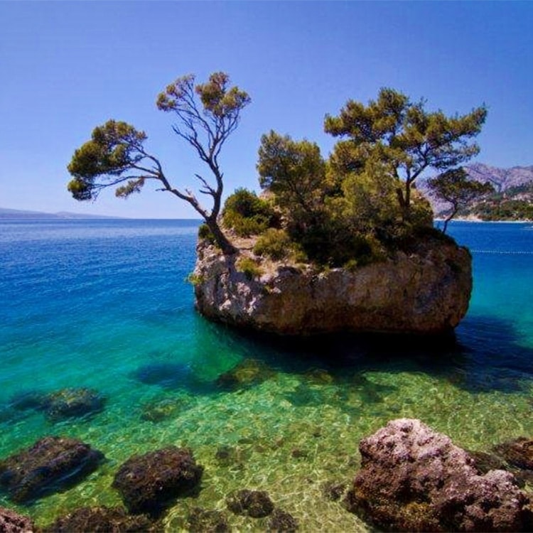 Brela - Three Caves Tour starting destination